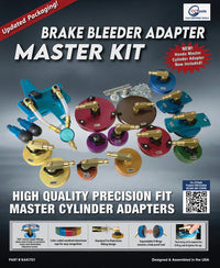 Brake Bleeding Adapters 13 Piece Master Kit Now Includes a Blow Molded Case BAKIT01