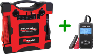 Goodall Start-All Vanair 12V 5000 Amp Jump Pack JP 12 5000 Free BT50 Tester