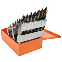 KnKut 29KK10 29 Piece Mechanics Length Step Point Drill Bit Set 1/16"-1/2" by 64ths