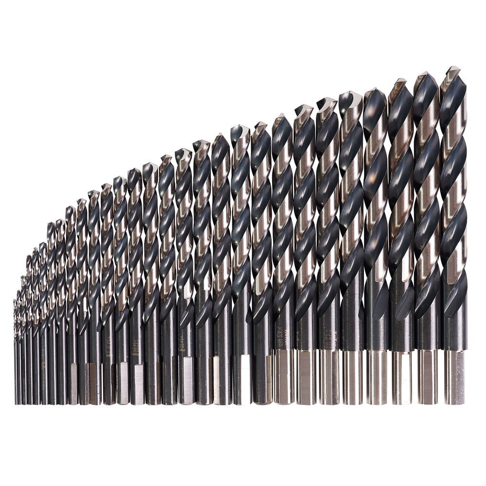 KnKut 29KK38DB 29 Piece Drill Buddy Jobber Length Drill Bit Set with 3/8" Reduced Shank