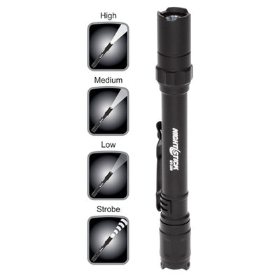Bayco Mini-TAC Pro Flashlight - Black - 2 AAA Batteries