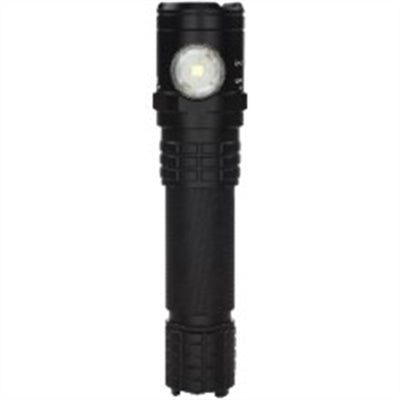 Tactical Flashlight/Floodlight/Dual-Light, Black, 900/500/250 Lumens