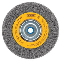 DeWalt 8" Crimp Wire Bench Grinder Brush - Medium Face