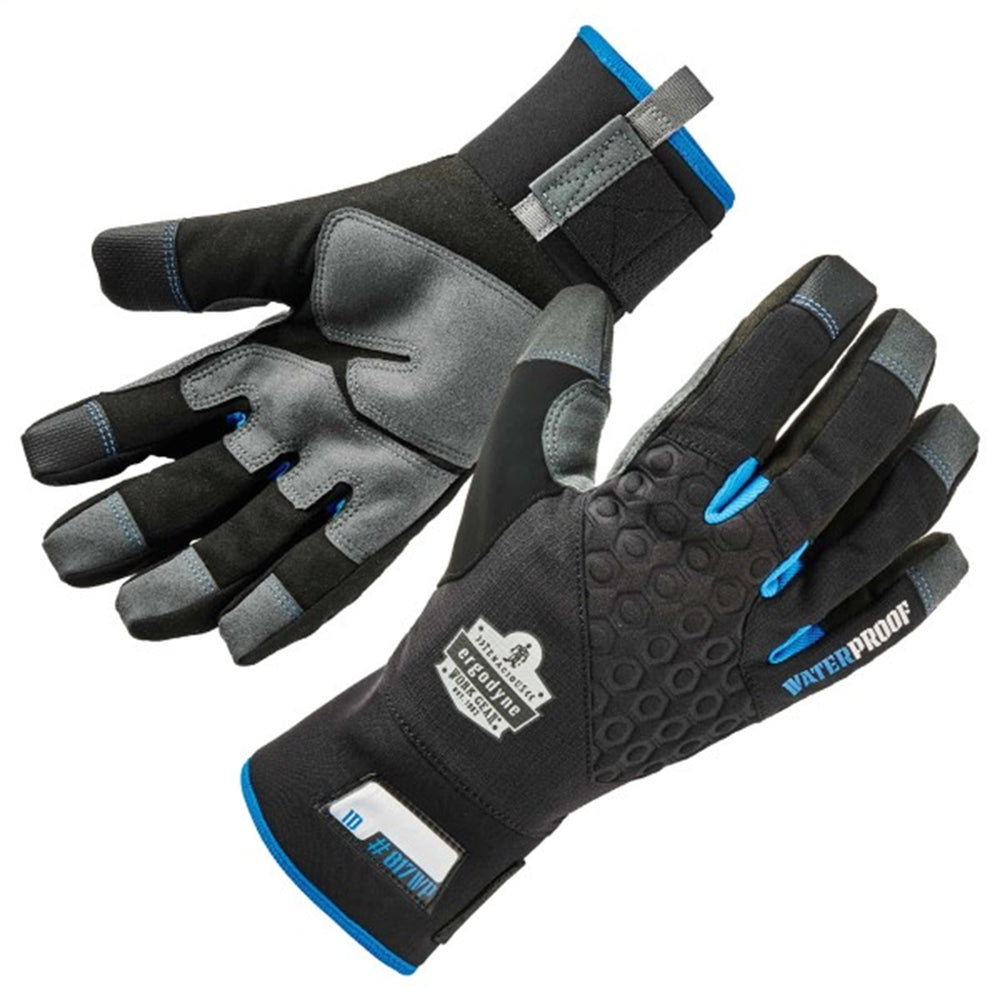 817WP 2XL Black Reinforced Thermal Waterproof Winter Work Gloves