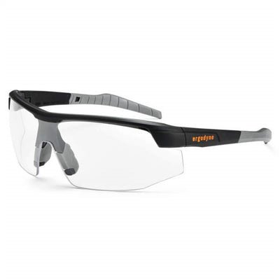 SKOLL Anti-Fog Clear Lens Matte Black Safety Glasses