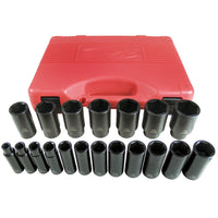 19-PIECE 1/2" DR DEEP IMP SOC SET