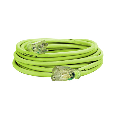 Flexzilla Pro Extension Cord, 14/3 AWG SJTW, 25', Outdoor, Lighted Plug