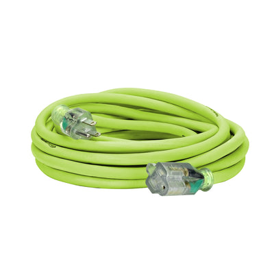 Flexzilla Pro Extension Cord, 12/3 AWG SJTW, 25', Outdoor, Lighted Plug