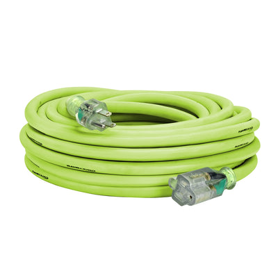 Flexzilla Pro Extension Cord, 12/3 AWG SJTW, 100', Outdoor, Lighted Plug
