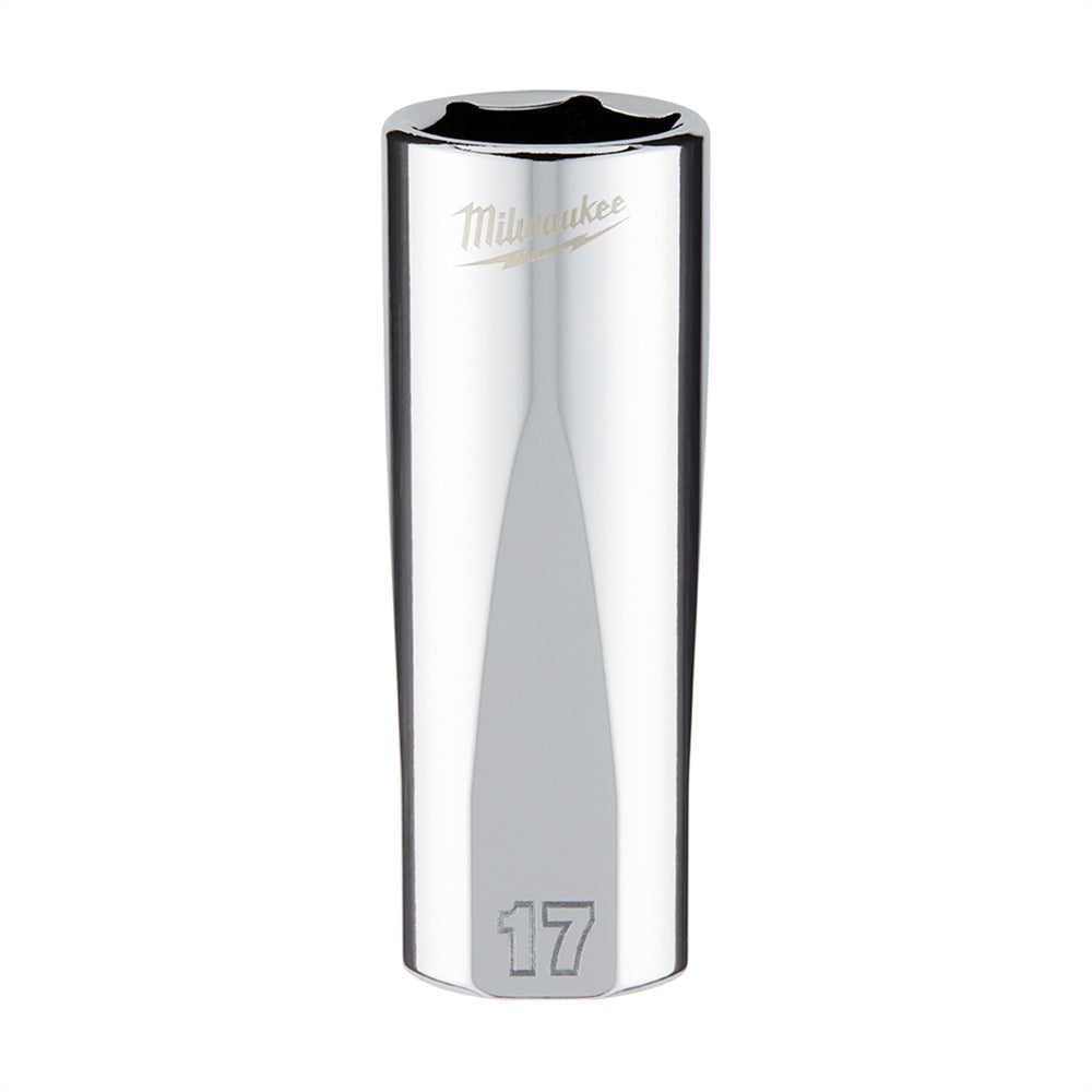 Milwaukee 3/8 in. Drive Socket Metric Deep, 17mm