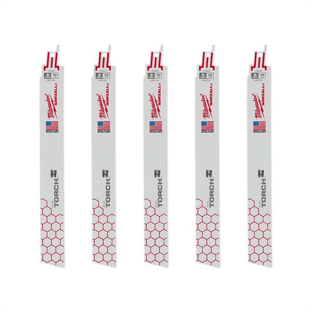 9 in. 18 TPI The Torch SAWZALL Blades (5-Pack)