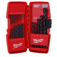 Milwaukee Thunderbolt Black Oxide Jobber Length 21-Piece Drill Bit Set in Case