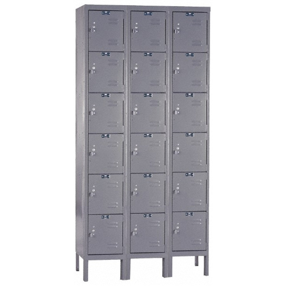 LOCKERS 18 OPENINGS GRAY