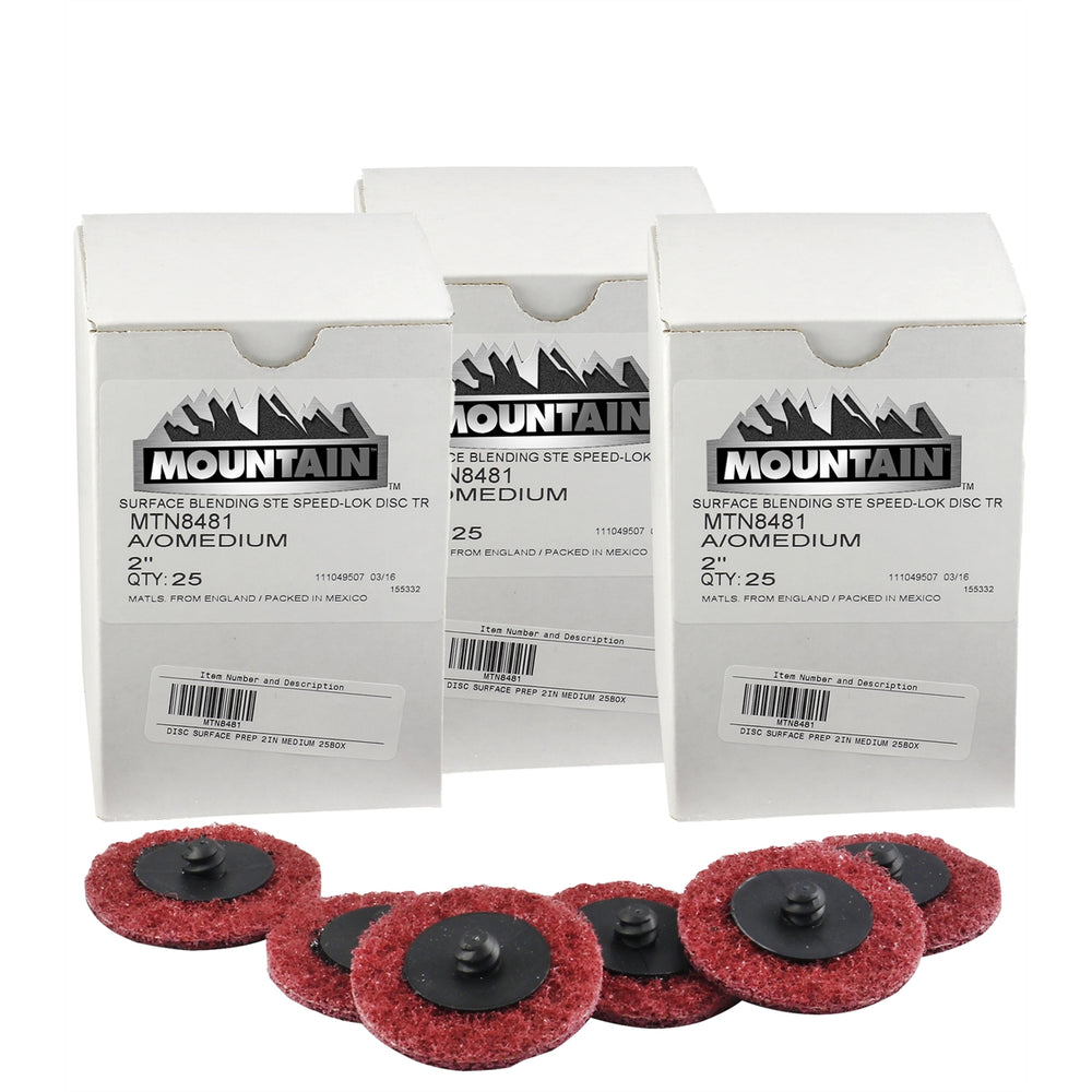 3-Pack of 2" Twist Lock Surface Prep Disc 25/box