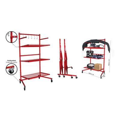 Body Shop Rack with 3 Shelves