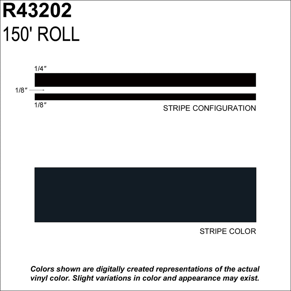 MS, 1/2" X 150'; Black