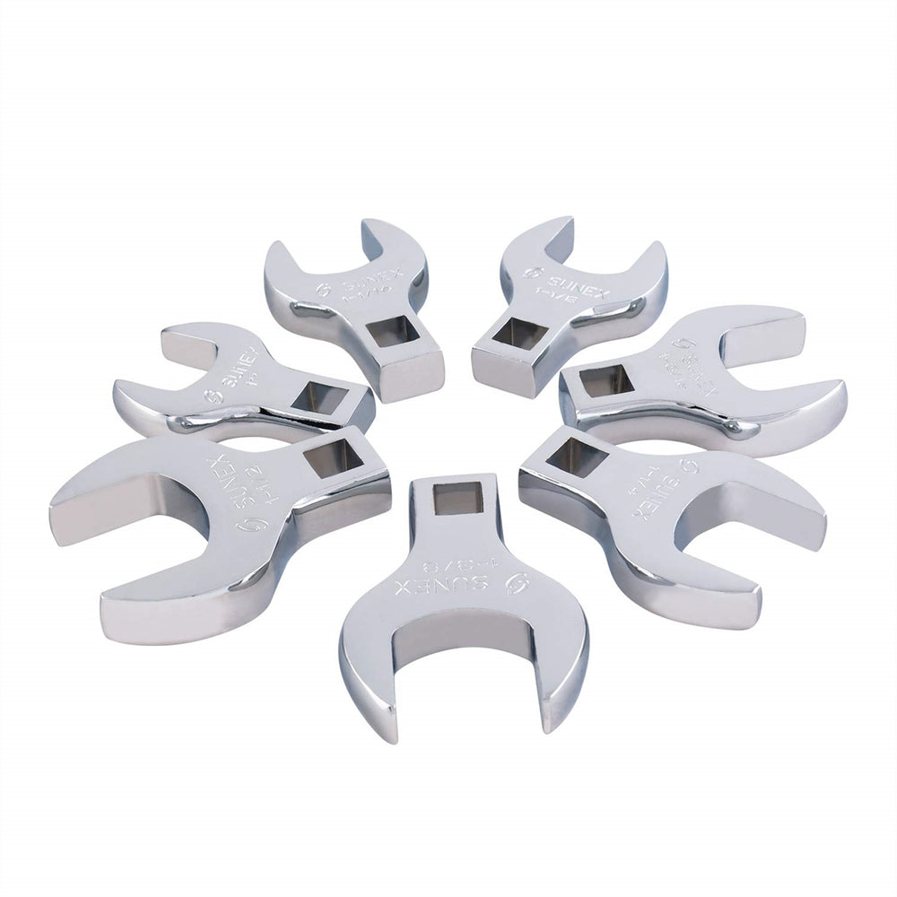 Sunex 14-Piece 1/2 in. Drive Jumbo Fractional SAE Crowfoot Wrench Set
