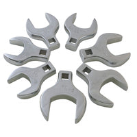Sunex 7-Piece 1/2 in. Drive Full Polish Metric Jumbo Crowfoot Wrench Set