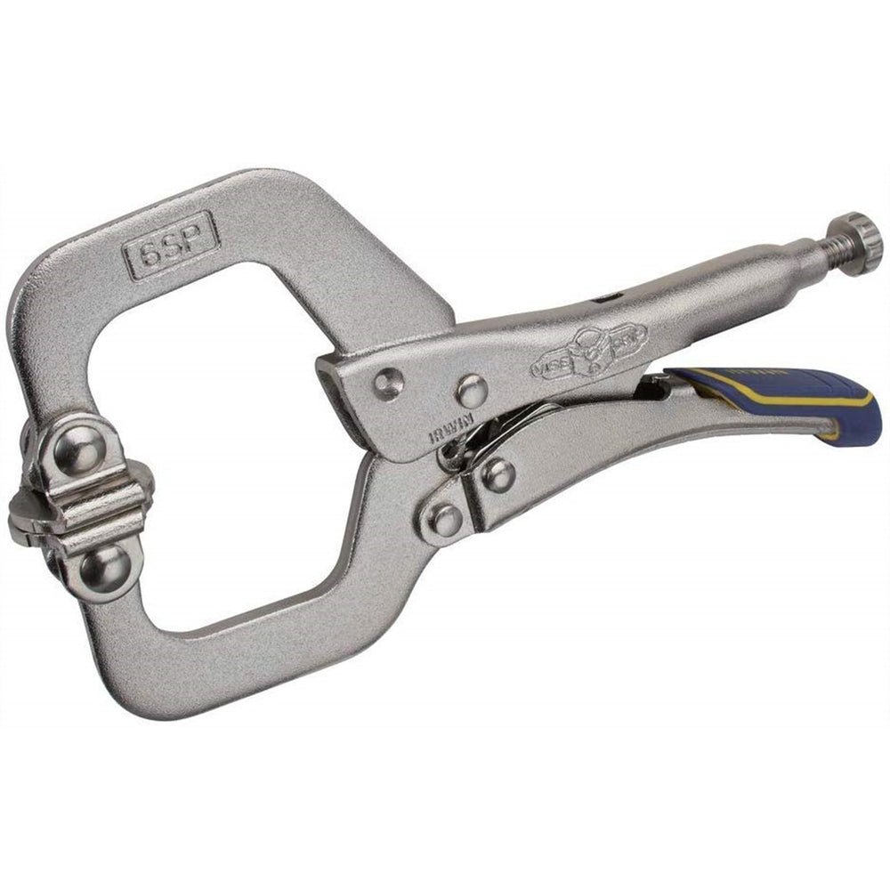 IRWIN VISE-GRIP Welding Pliers, Fast Release, C-Clamp Locking with Swivel Pads, 6-Inch (IRHT82587)