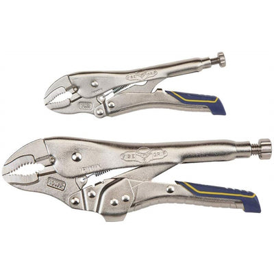 IRWIN VISE-GRIP Locking Pliers Combo Pack, Curved Jaw, 7-Inch & 10-Inch (IRHT82590)
