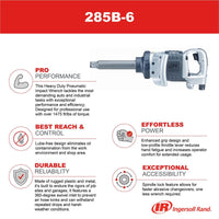 1" Drive Heavy Duty Impact Wrench with 6" Anvil IRT285B-6