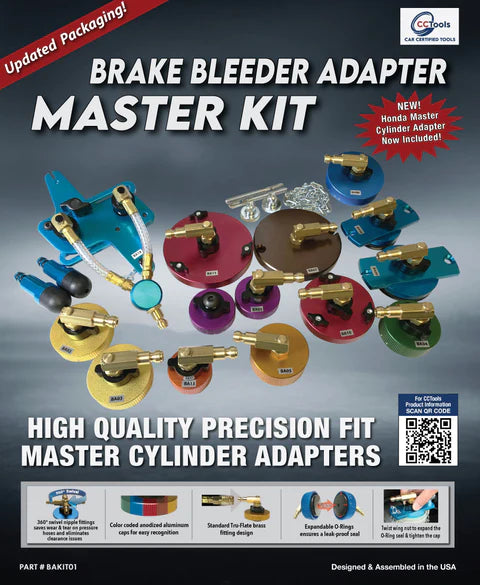 Brake Bleeding Adapters Master Kit BAKIT01