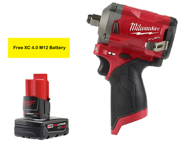 Milwaukee 2554-20 M12 FUEL Stubby 3/8