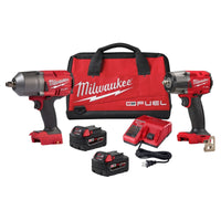 Milwaukee M18 FUEL AUTO 1/2" and 3/8" cordless impact combo kit 2 battteries - For sale online USA