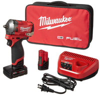 Milwaukee M12 FUEL 3/8 in. Stubby Impact Wrench w/ (2) Batteries Kit for sale available online - Tooldom