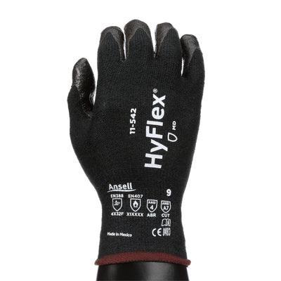 HyFlex 11-542 Cut Protection Gloves - Light, High Cut Protection, Grip, Size Small (Pack of 12)