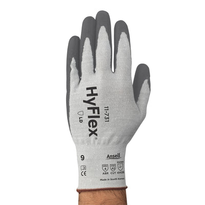 HyFlex 11-731 Cut Protection Gloves - Light Duty, Deterity and Comfort, Size Small (Pack of 12)