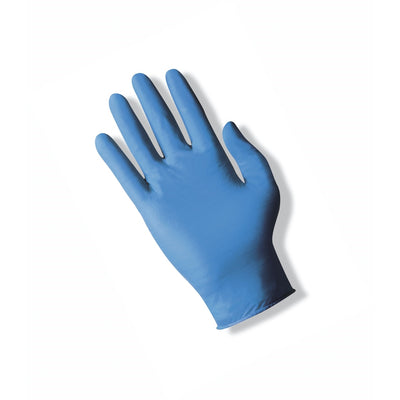 TOUCH N TUFF Dark Blue Nitrile Glove, Ambid, Size M (1-Pair)