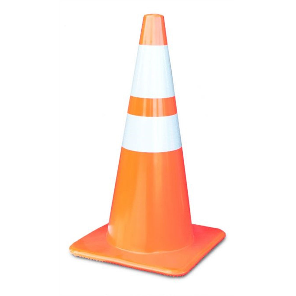 28" Trimline Traffic Cone w /6" & 4" Collar, 7 lb.