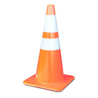 28" Trimline Traffic Cone w /6" & 4" Collar, 7 lb.