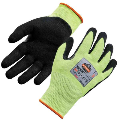 7041 2XL Lime Hi-Vis Nitrile-Coated Level 4 Cut Gloves