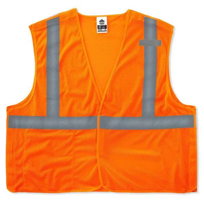 8215BA 2XL/3XL Orange Type R Class 2 Econo Breakaway Mesh Vest