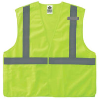 8215BA L/XL Lime Type R Class 2 Econo Breakaway Mesh Vest