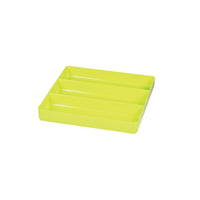 Ernst 3-Compartment Plastic Organizer Tool Tray, HI-VIZ Neon