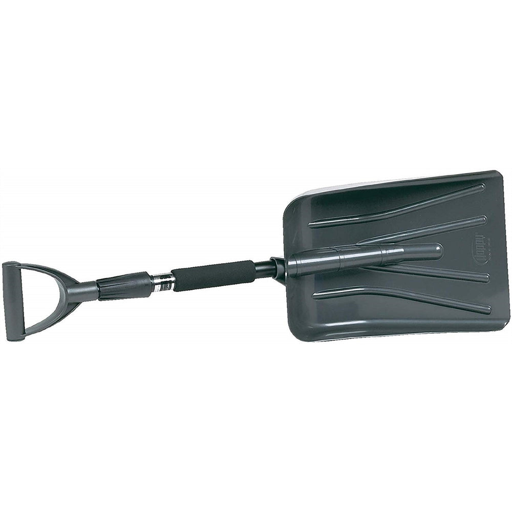 Hopkins SubZero Auto Emergency Snow Shovel with 37 in. Extendable Handle, Black