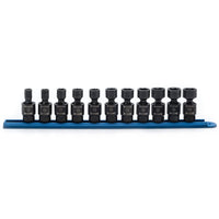 11 Piece, 3/8” Drive, 6-Point Metric Pinless Universal Set