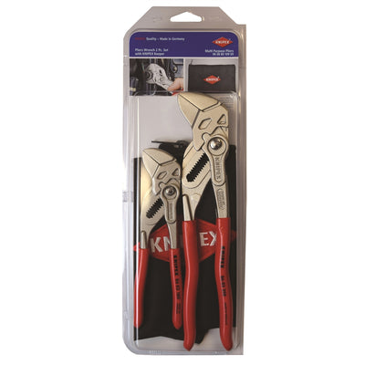 Knipex 2-Piece Pliers Wrench Set With Keeper Pouch
