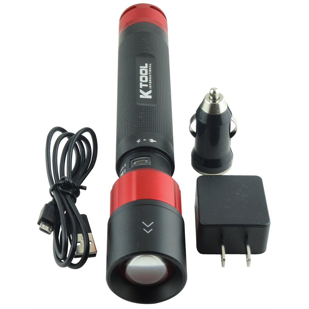 Rechargeable 700 Lumen Flashlight CREE LED XML