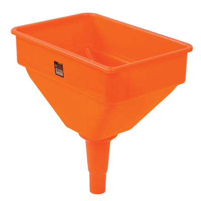 KTI 1.2 Gallon Fuel and Oil Funnel, Orange