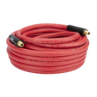 Workforce Air Hose, 3/8" x 50', 1/4" Fittings, Rubber