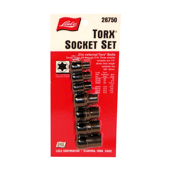 8 Piece External Torx Socket Set
