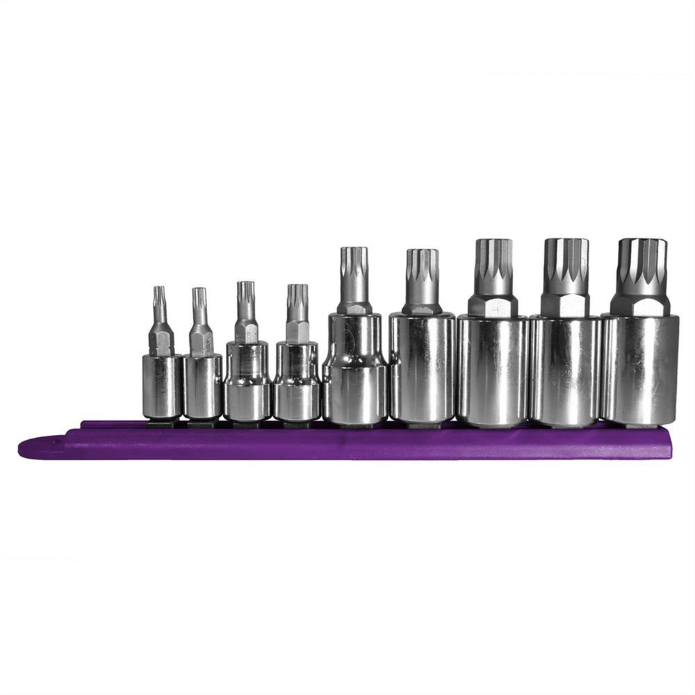 9 Piece Triple Square Socket Bit Set