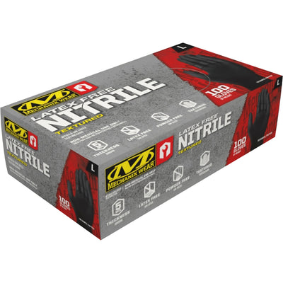 HD Black Nitrile Gloves 5mil, Medium (100 pack)