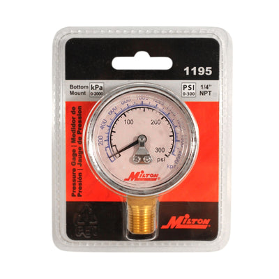 Milton 1/4 in. NPT High Pressure Gauge