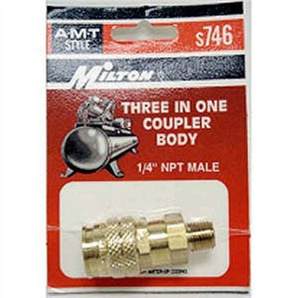 3-Way 1/4" Male Body "A, M & T
