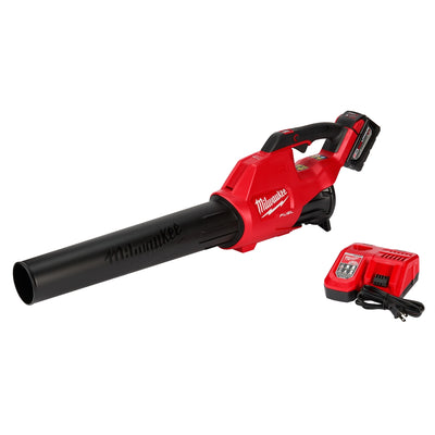 Milwaukee M18 FUEL 18V Li-Ion Brushless Cordless Handheld Blower Kit with XC8.0 Ah Battery and Rapid Charger, 120 MPH 450 CFM